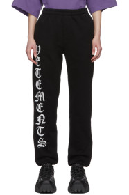VETEMENTS - Pantalon de survêtement noir Gothic Logo