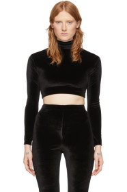 VETEMENTS - Black Evening Cropped Turtleneck