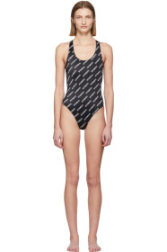 VETEMENTS - Maillot de bain à logo noir