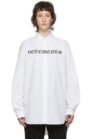VETEMENTS - 白色 Gothic Logo 衬衫