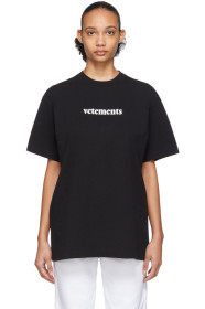VETEMENTS - 黑色 Postage T 恤