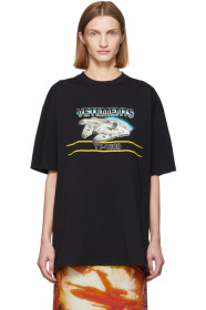 VETEMENTS - 黑色 Star Wars 系列 Millennium Falcon T 恤