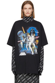 VETEMENTS - Black STAR WARS Edition Movie Poster T-Shirt