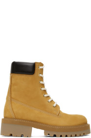 VETEMENTS - Bottes brun clair New Trucker