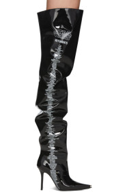 VETEMENTS - Bottes cuissardes noires Character List édition STAR WARS