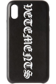 VETEMENTS - Étui pour iPhone XS Max noir Vertical Logo