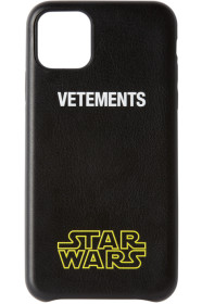 VETEMENTS - Étui pour iPhone 11 Pro Max à logo noir édition STAR WARS