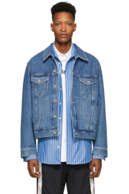VETEMENTS - Blue Gothic Logo Denim Jacket