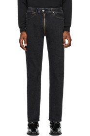 VETEMENTS - Black Crotch Zip Jeans