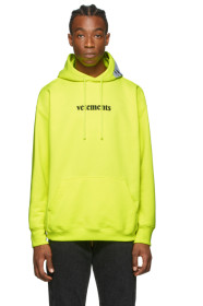 VETEMENTS - イエロー ロゴ フーディ