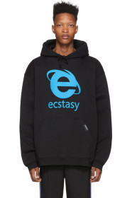 VETEMENTS - Black Oversized 'Ecstasy' Hoodie
