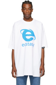 VETEMENTS - White Oversized 'Ecstasy' T-Shirt
