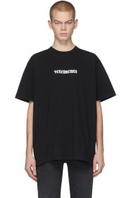 VETEMENTS - ブラック Postage T シャツ