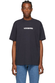 VETEMENTS - Navy Logo T-Shirt