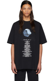 VETEMENTS - Black STAR WARS Edition Death Star Episode VI T-Shirt
