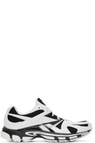 VETEMENTS - White & Black Reebok Edition Spike Runner 200 Sneakers
