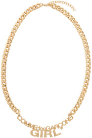 Comme des Garçons Girl - Collier à logo doré