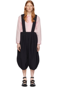 Comme des Garçons Girl - Navy Wool Suspender Trousers