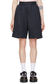 Comme des Garçons Girl - Navy Wool Suiting Shorts