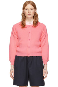 Comme des Garçons Girl - Pink Lochaven Of Scotland Edition Ruffle Neck Cardigan