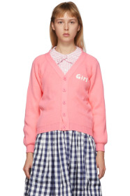 Comme des Garçons Girl - Cardigan rose 'Girl' édition Lochaven Of Scotland