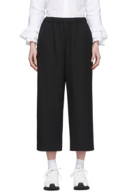 Comme des Garçons Comme des Garçons - 黑色 Pull-On 华达呢运动裤