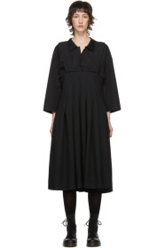 Comme des Garçons Comme des Garçons - 黑色褶裥背带半身裙