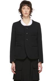 Comme des Garçons Comme des Garçons - 黑色羊毛西装外套