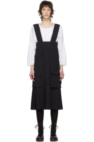 Comme des Garçons Comme des Garçons - 海军蓝 Multi Pockets 背带连衣裙