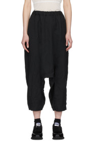 Comme des Garçons Comme des Garçons - Black Pull-On Trousers
