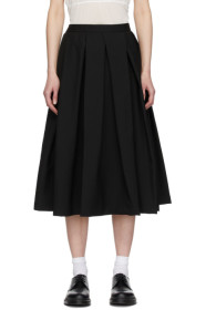 Comme des Garçons Comme des Garçons - Black Mohair Pleated Skirt