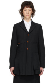 Comme des Garçons Comme des Garçons - Black Double Cloth Blazer