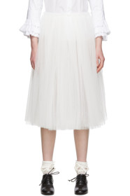 Comme des Garçons Comme des Garçons - White Tulle Skirt