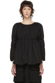 Comme des Garçons Comme des Garçons - 黑色褶边上装