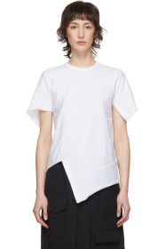 Comme des Garçons Comme des Garçons - 白色 Diagonal Stitch T 恤