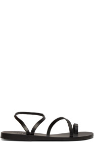 Ancient Greek Sandals - Black Apli Eleftheria Sandals