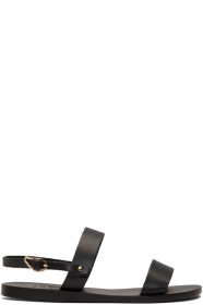 Ancient Greek Sandals - Black Clio Sandals
