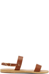 Ancient Greek Sandals - Brown Clio Sandals
