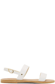 Ancient Greek Sandals - White Clio Sandals