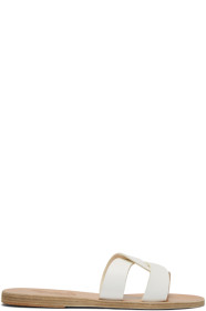 Ancient Greek Sandals - White Desmos Sandals