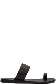 Ancient Greek Sandals - Black Thraki Sandals