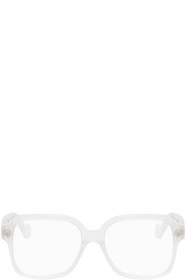 Loewe - Lunettes carrées surdimensionnées transparentes