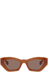 Loewe - Lunettes de soleil en acétate orange Butterfly