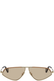 Loewe - Lunettes de soleil dorées Geometric