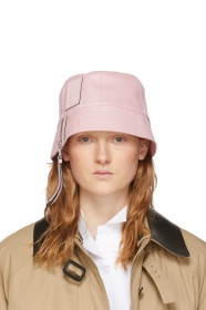 Loewe - Pink Leather Bucket Hat