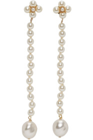 Loewe - Boucles d'oreilles blanches Pearls