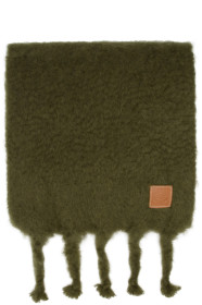 Loewe - Foulard en mohair vert