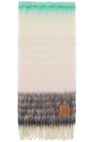 Loewe - Multicolor Mohair Striped Scarf
