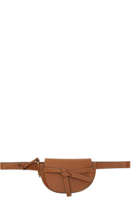 Loewe - Sac brun clair Mini Gate