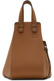 Loewe - Sac brun clair Small Hammock